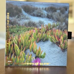 Buffalo David Bitton Watsonville PREMIUM Glow Puzzle - Lush Green and Pink NWT
